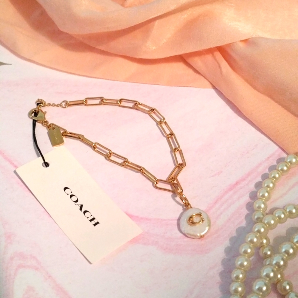 Coach Pearl Pendant Bracelet
